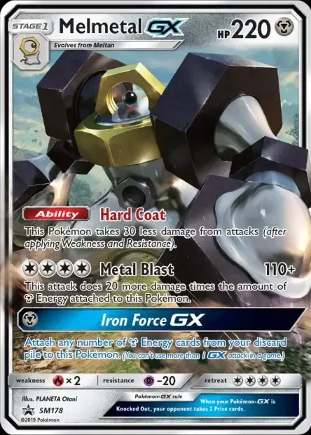 Carte Pokémon Melmetal-GX #SM178 — Jumbo