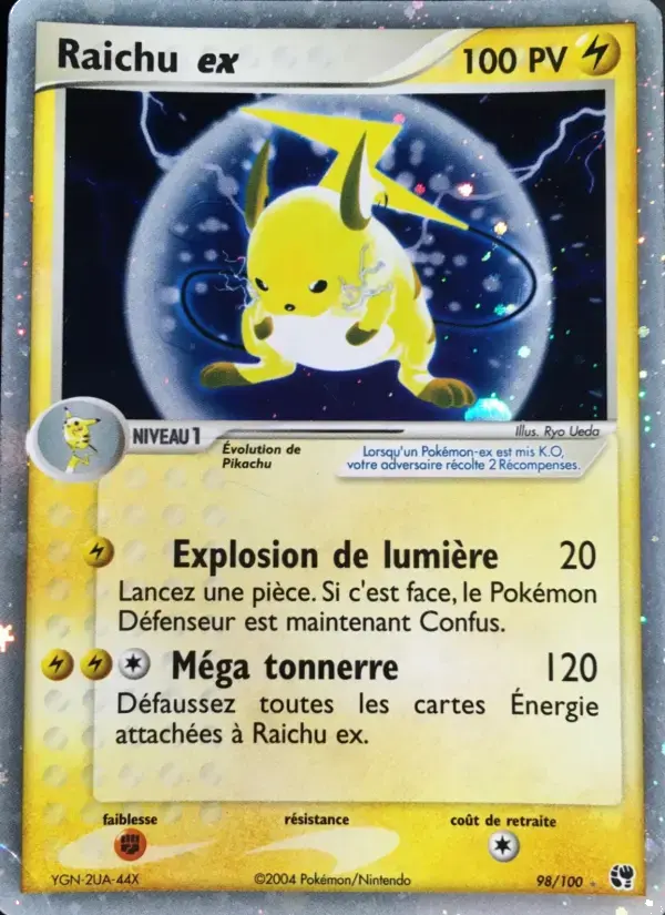 Carte Pokémon Raichu ex #98 — Tempête de Sable