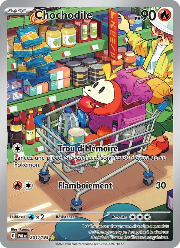 Carte Pokémon Chochodile #201 — Évolutions à Paldea
