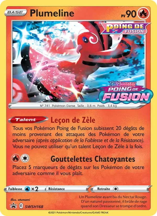 Carte Pokémon Plumeline #SWSH168 — Promos Épée et Bouclier