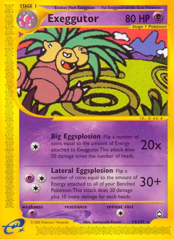Exeggutor #13 — Aquapolis