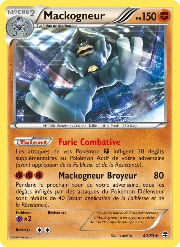 Carte Pokémon Mackogneur #42 — Générations