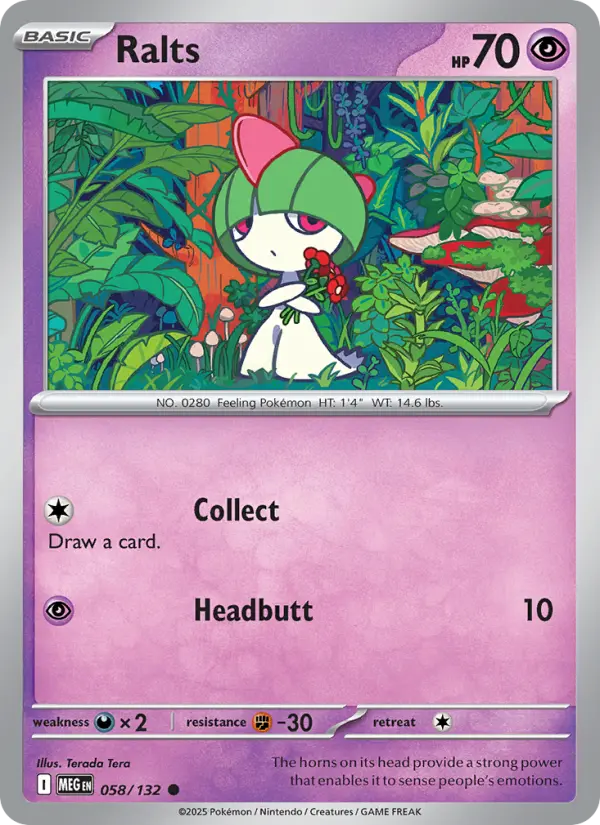 Carte Pokémon Tarsal #058 — Méga-Évolution
