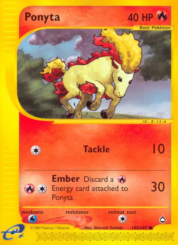 Ponyta #102 — Aquapolis