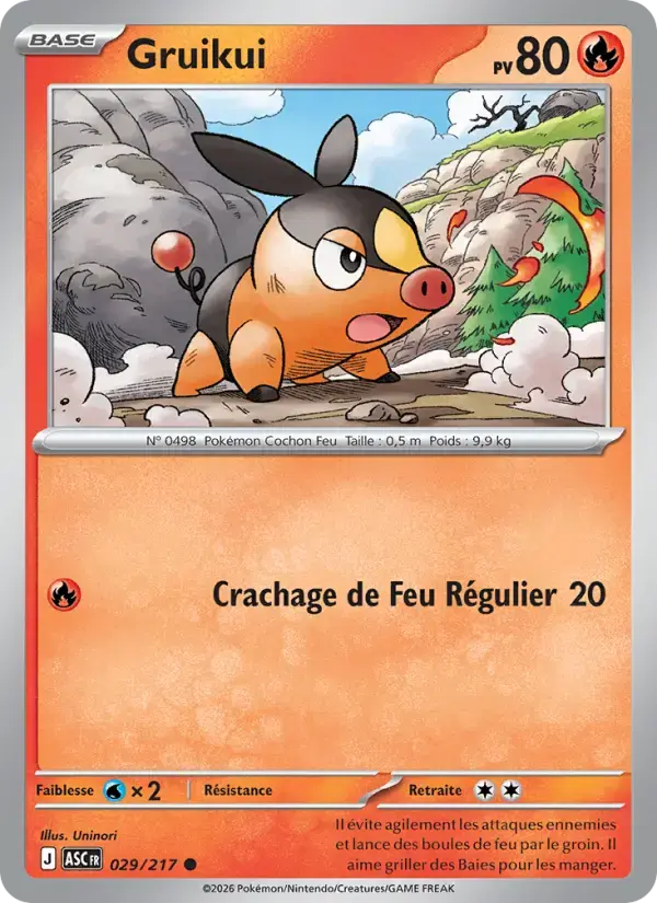 Carte Pokémon Gruikui #029 — Héros Transcendants