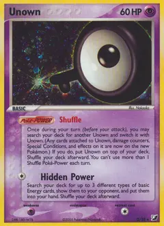 Carte Pokémon Zarbi #Q — Forces Cachées