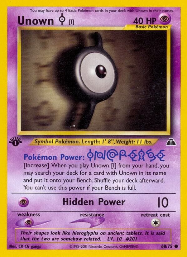 Unown [I] #68 — Neo Discovery