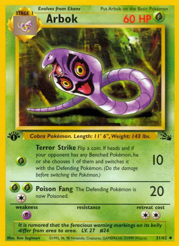 Arbok #31 — Fossil