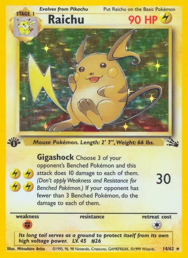 Raichu #14 — Fossil
