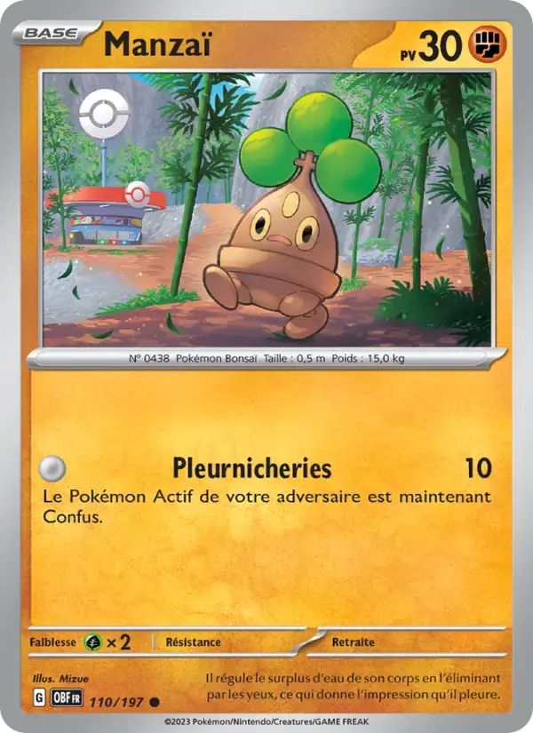 Carte Pokémon Manzaï #110 — Flammes Obsidiennes