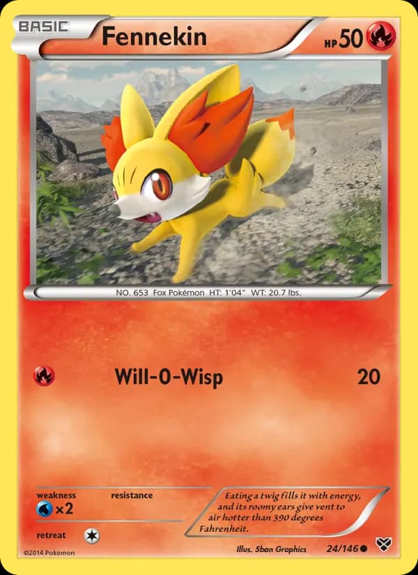 Fennekin #24 — XY