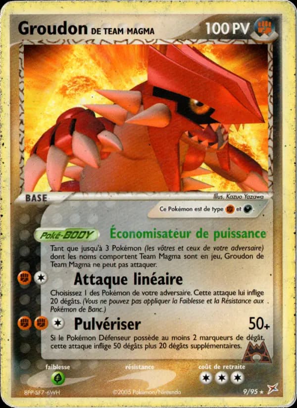 Carte Pokémon Groudon de Team Magma #9 — Team Magma vs Team Aqua