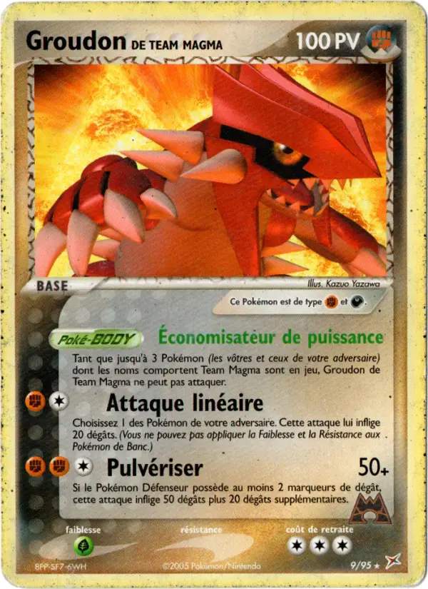 Carte Pokémon Groudon de Team Magma #9 — Team Magma vs Team Aqua