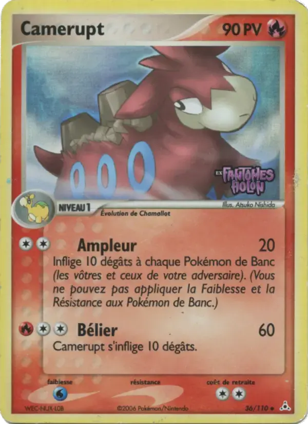 Carte Pokémon Camerupt #36 — Fantômes Holon