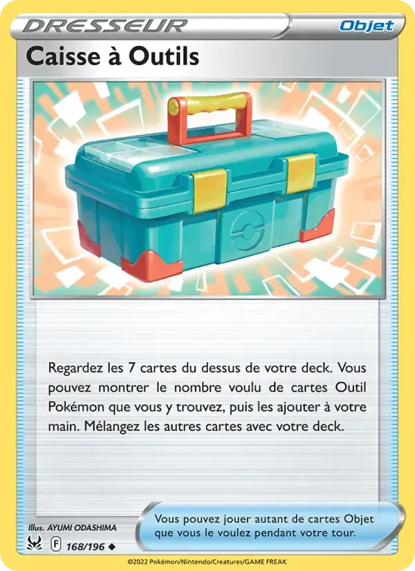 Carte Pokémon Caisse à Outils #168 — Origine Perdue