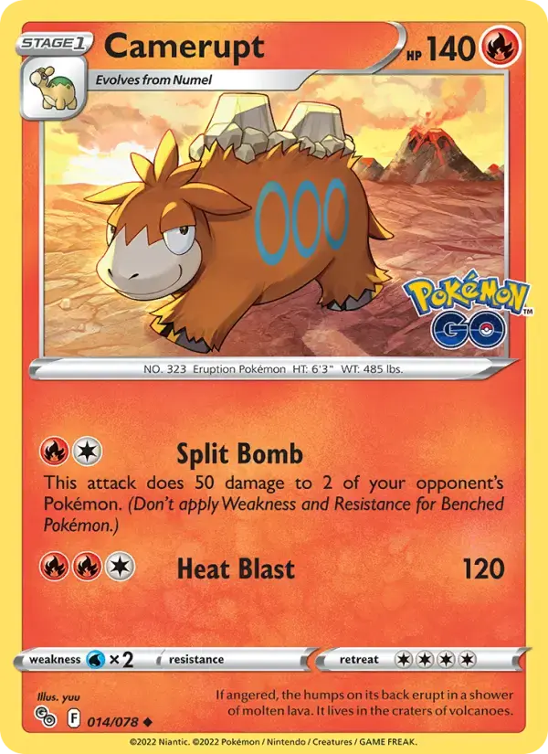 Camerupt #014 — Pokémon GO