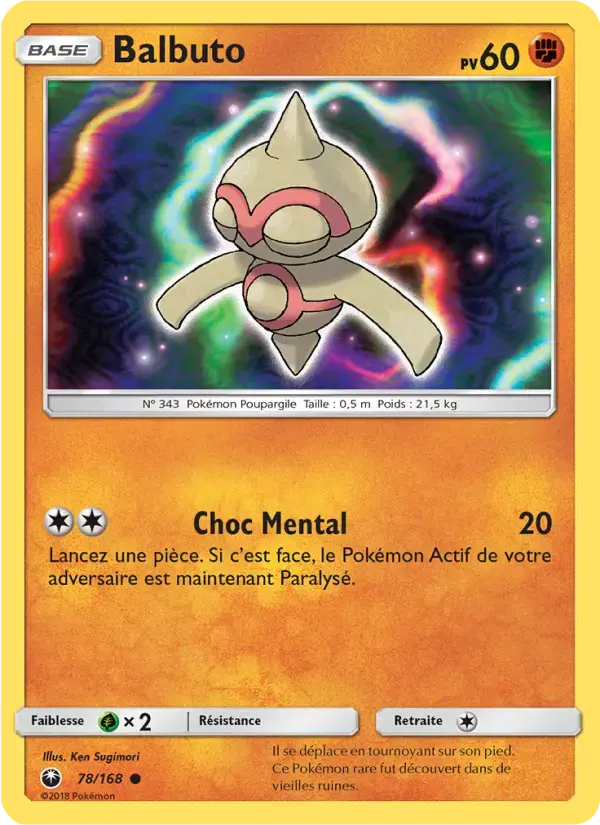 Carte Pokémon Balbuto #78 — Tempête Céleste