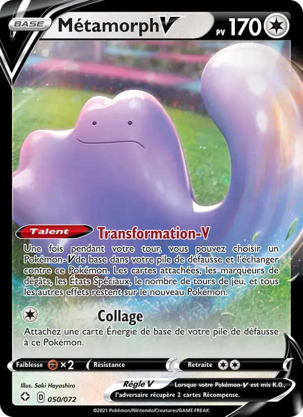 Carte Pokémon Métamorph V #50 — Destinées Radieuses