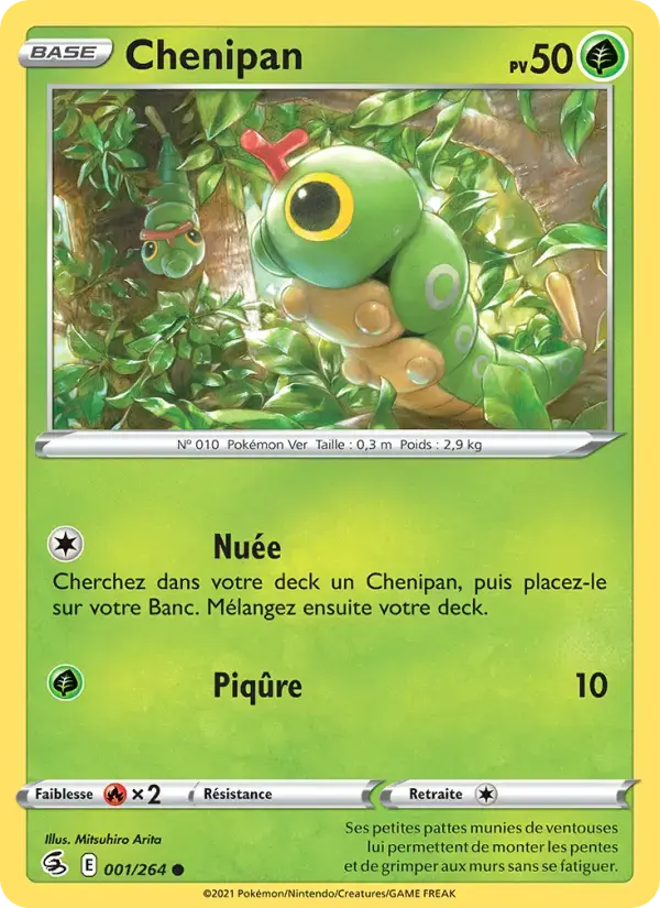 Carte Pokémon Chenipan #1 — Poing de Fusion