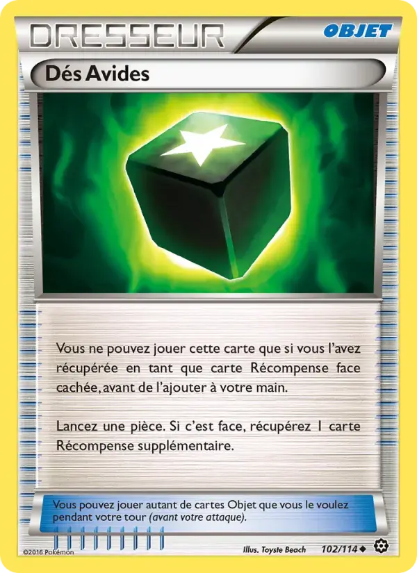 Carte Pokémon Dés Avides #102 — Offensive Vapeur