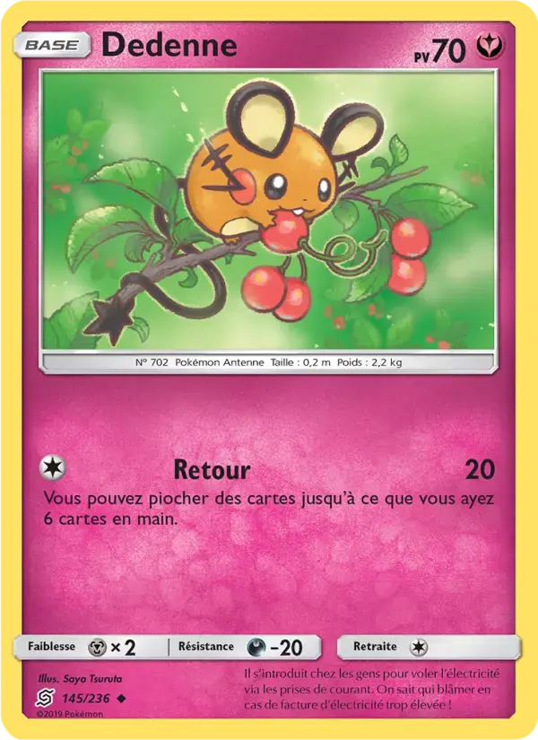 Carte Pokémon Dedenne #145 — Harmonie des Esprits