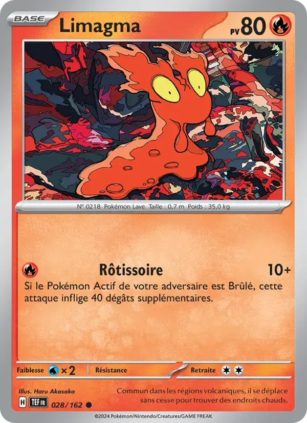 Carte Pokémon Limagma #028 — Forces Temporelles