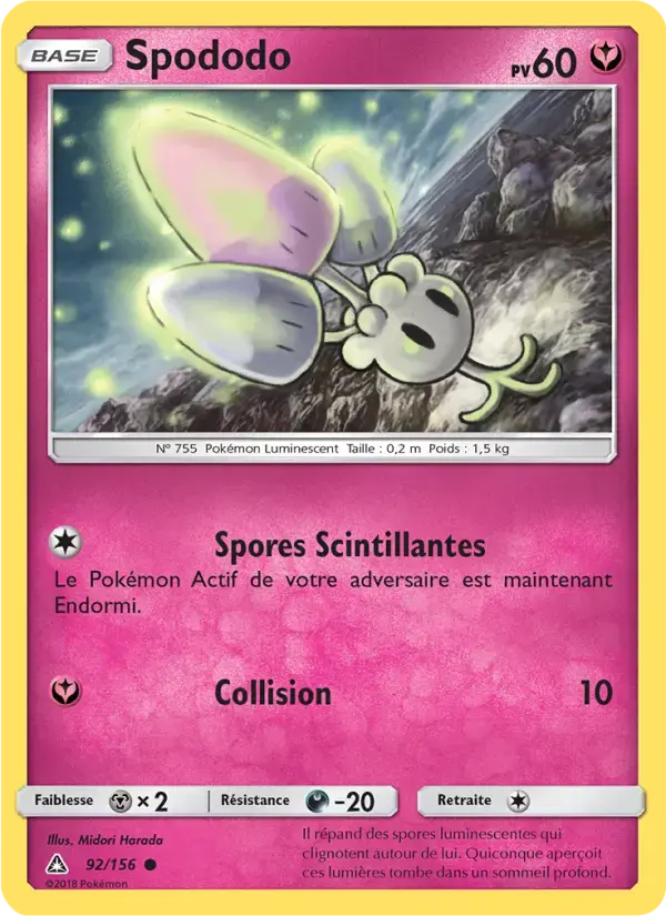 Carte Pokémon Spododo #92 — Ultra-Prisme
