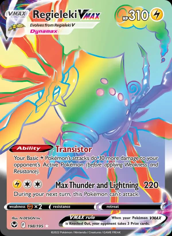 Regieleki VMAX #198 — Silver Tempest