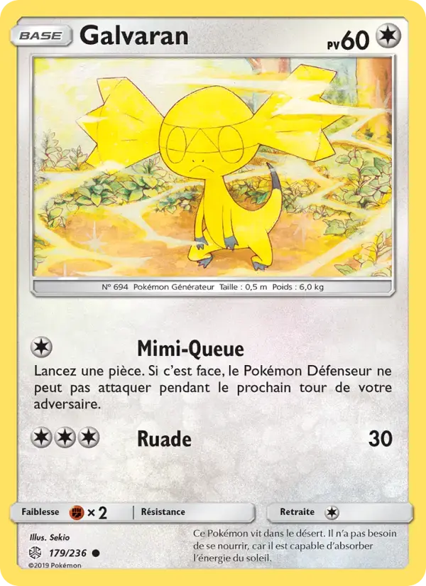 Carte Pokémon Galvaran #179 — Éclipse Cosmique