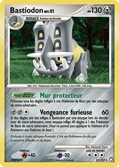 Carte Pokémon Bastiodon #21 — Trésors Mystérieux