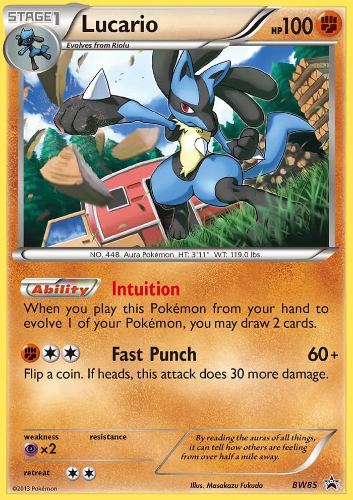 Lucario #BW85 — Black & White Promos
