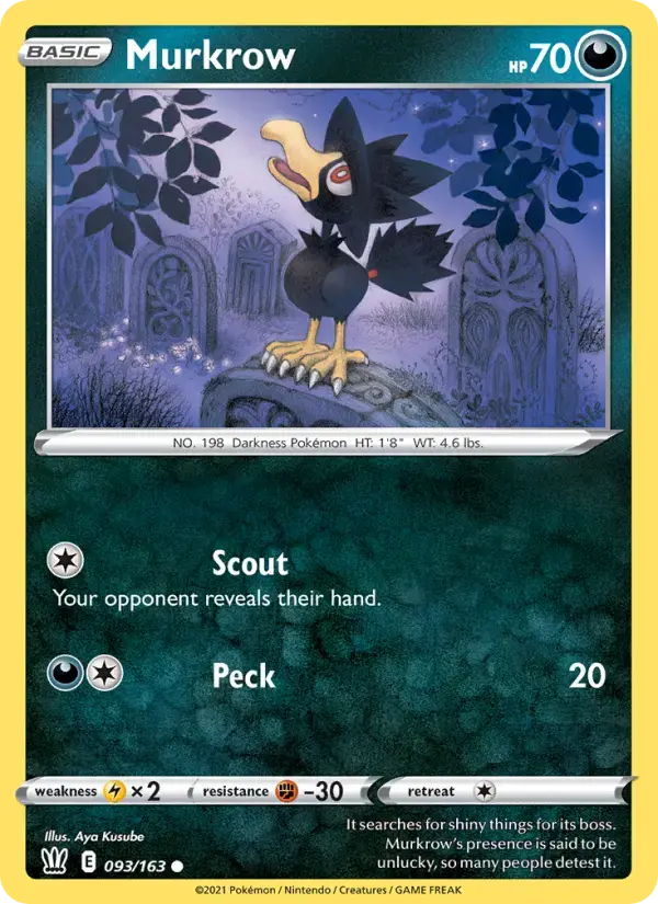 Murkrow #93 — Battle Styles