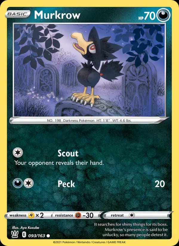 Murkrow #93 — Battle Styles