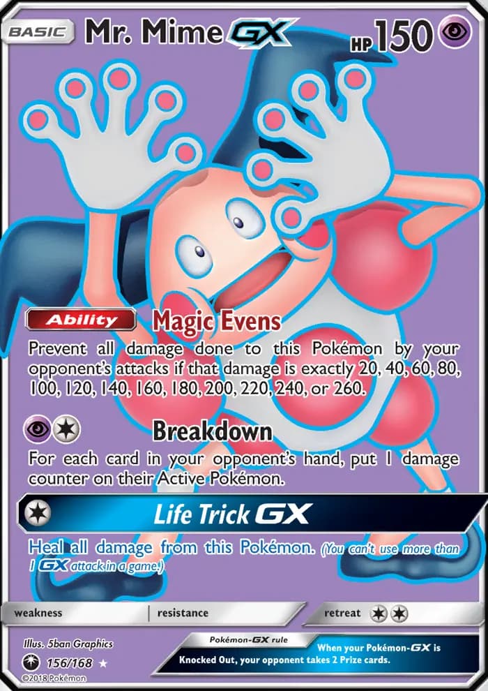 Mr. Mime GX #156 — Celestial Storm