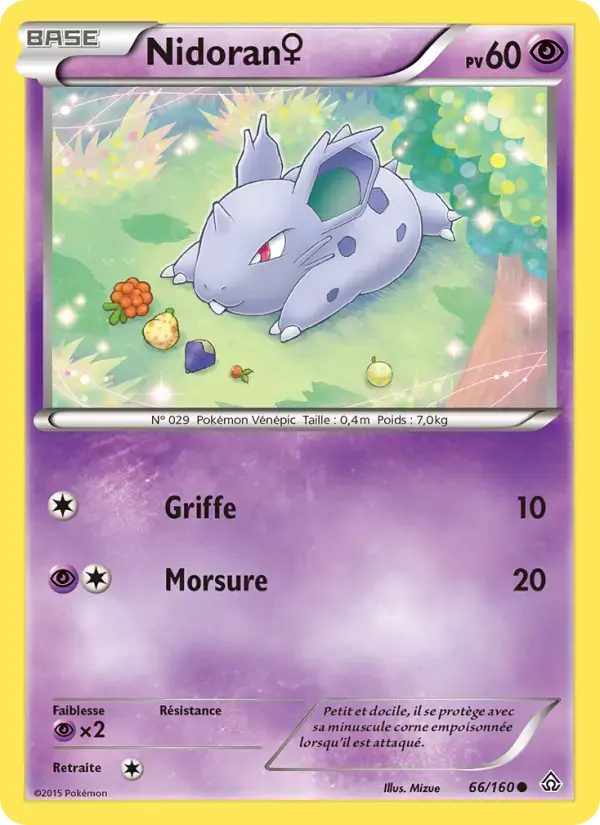 Carte Pokémon Nidoran♀ #66 — Primo-Choc