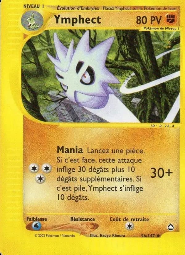 Carte Pokémon Ymphect #56 — Aquapolis