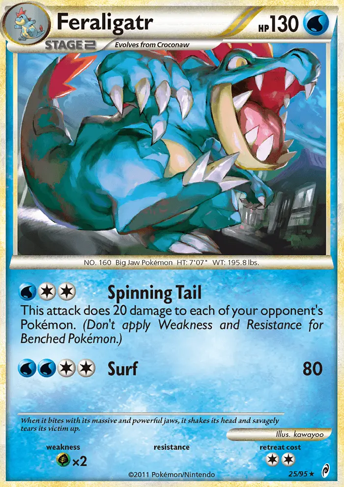 Carte Pokémon Aligatueur #25 — L'Appel des Légendes