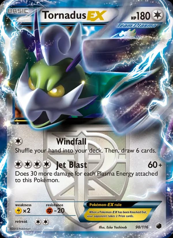 Tornadus-EX #98 — Plasma Freeze