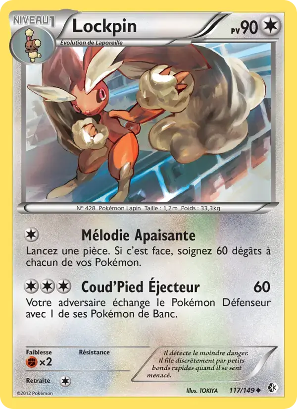 Carte Pokémon Lockpin #117 — Frontières Franchies