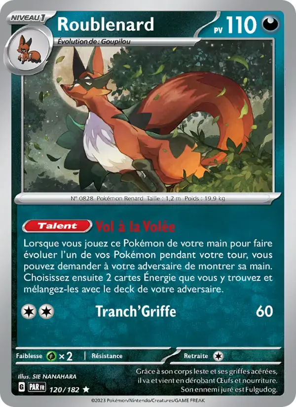 Carte Pokémon Roublenard #120 — Faille Paradoxe
