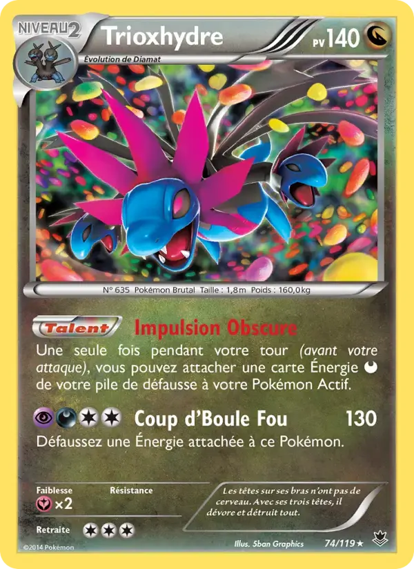 Carte Pokémon Trioxhydre #74 — Vigueur Spectrale