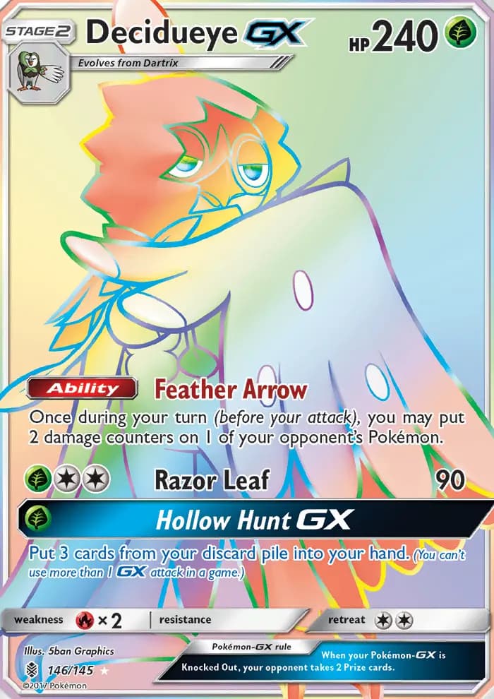Decidueye GX #146 — Guardians Rising