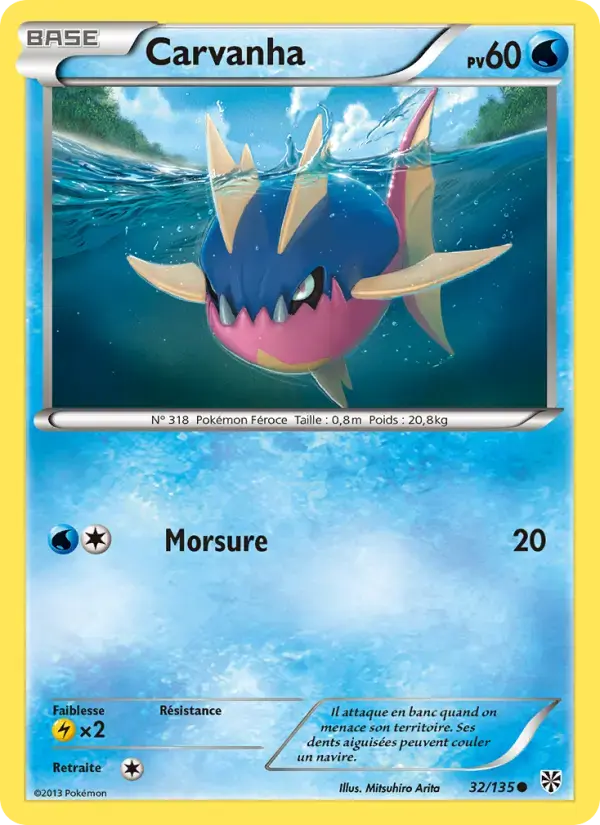 Carte Pokémon Carvanha #32 — Tempête Plasma