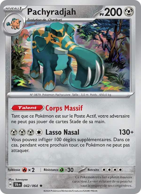 Carte Pokémon Pachyradjah #042 — Fable Nébuleuse