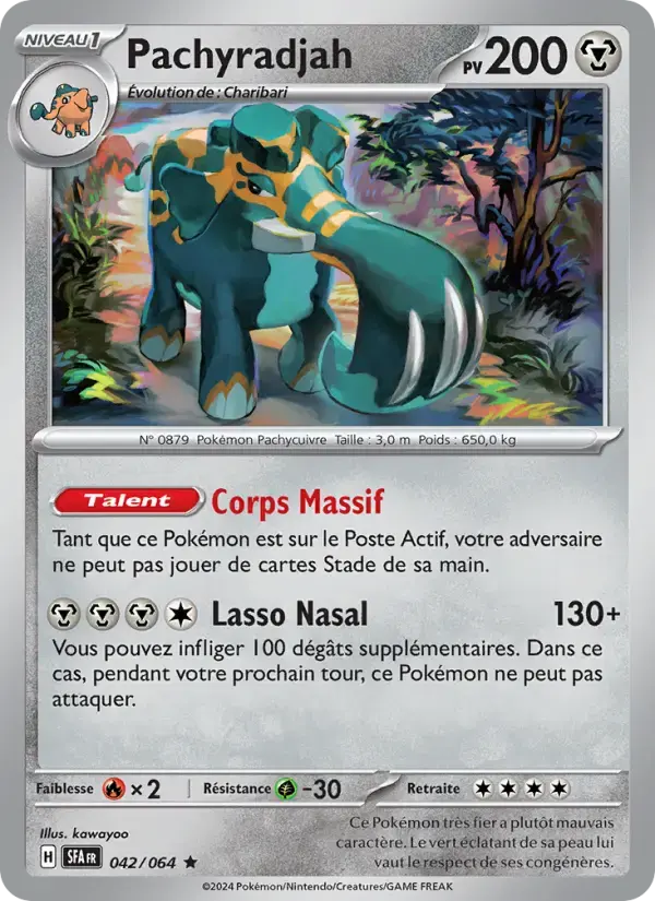 Carte Pokémon Pachyradjah #042 — Fable Nébuleuse