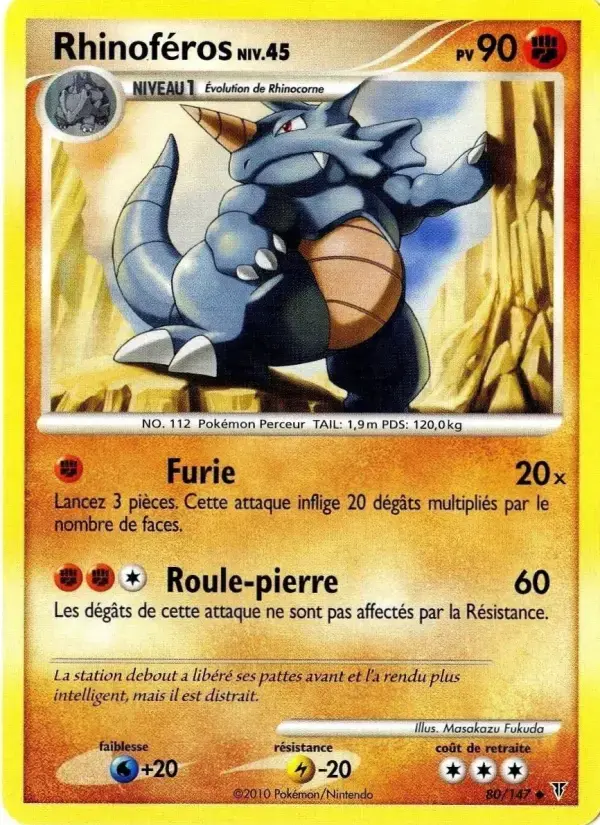 Carte Pokémon Rhinoféros #80 — Vainqueurs Suprêmes
