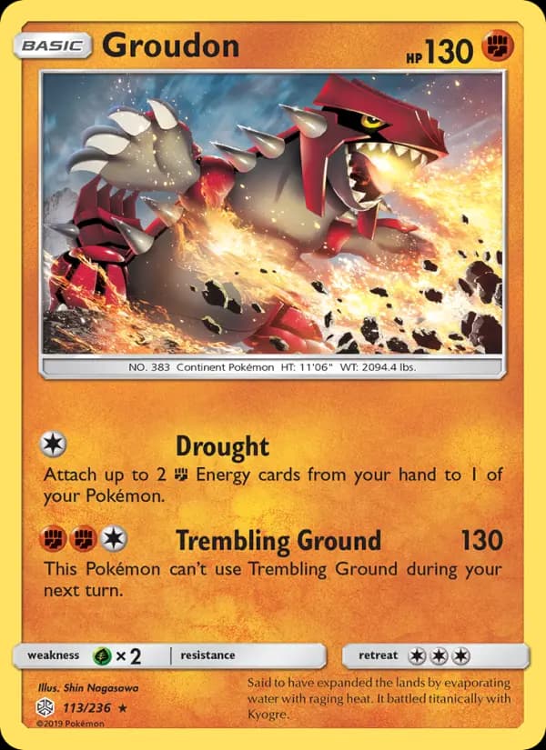 Groudon #113 — Cosmic Eclipse