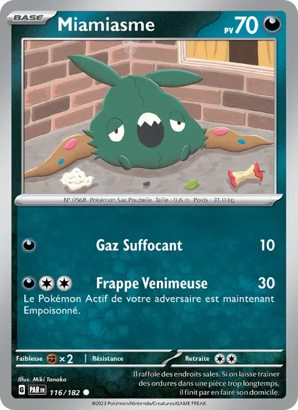 Carte Pokémon Miamiasme #116 — Faille Paradoxe