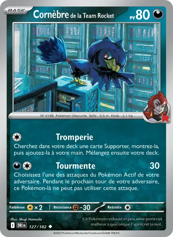 Carte Pokémon Cornèbre de la Team Rocket #127 — Rivalités Destinées