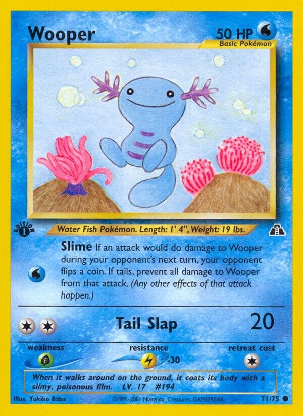 Wooper #71 — Neo Discovery